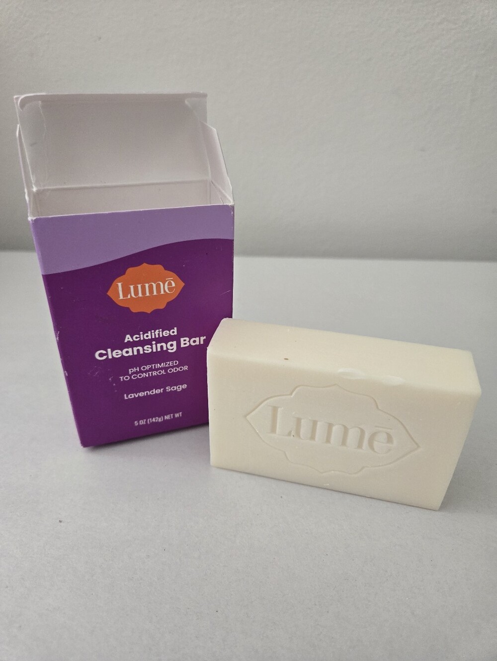 NEW Lume Acidified Cleansing Bar Lavender Sage Full Size